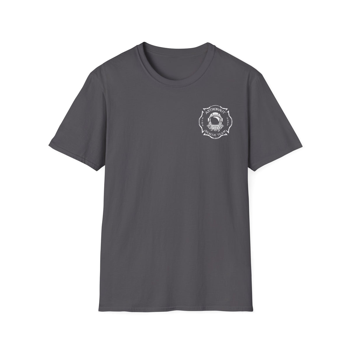 Astronaut Rescue Team Shirt, Soft Firefighter Space Tee, Maltese Cross Astronaut Helmet Graphic, Space Center Fire Rescue Gift