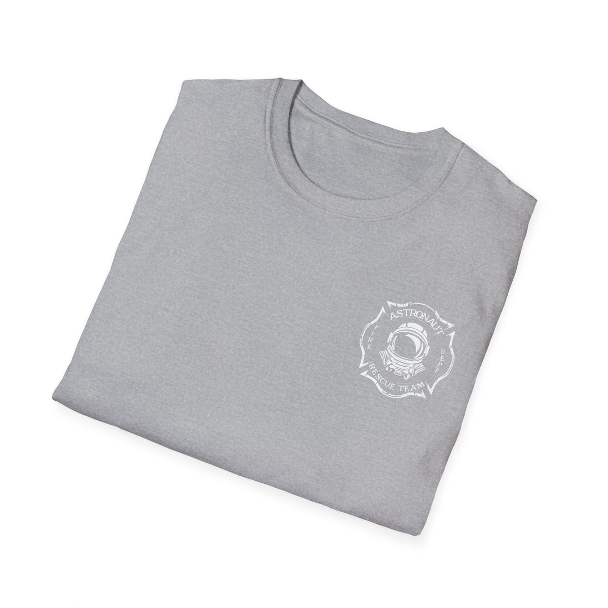 Astronaut Rescue Team Shirt, Soft Firefighter Space Tee, Maltese Cross Astronaut Helmet Graphic, Space Center Fire Rescue Gift