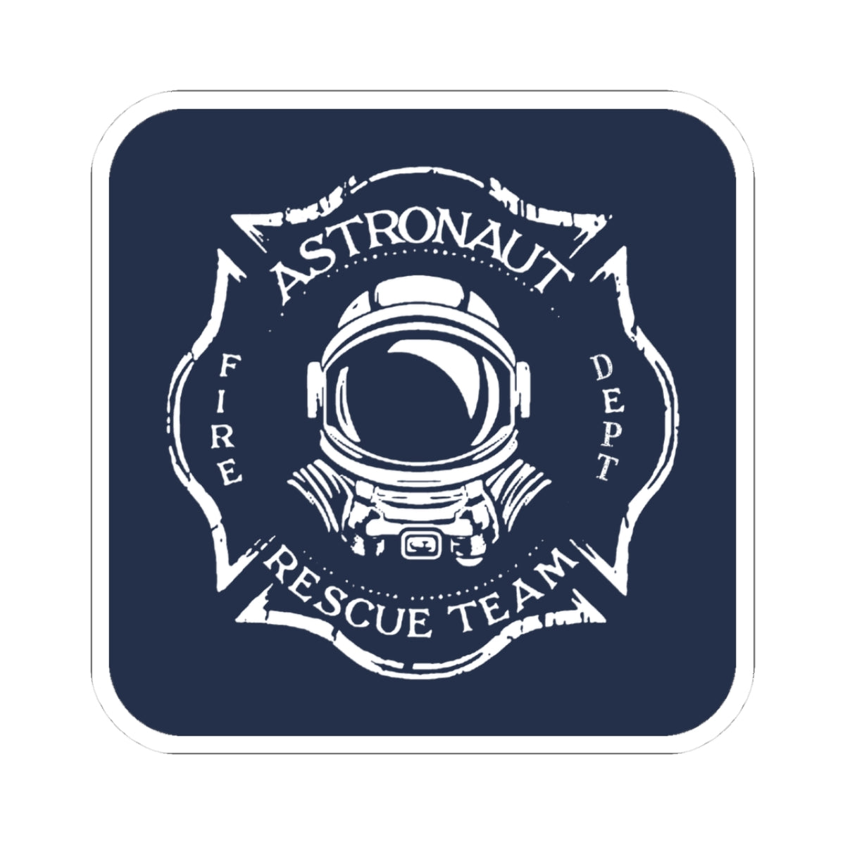 Astronaut Rescue Team Sticker 3x3