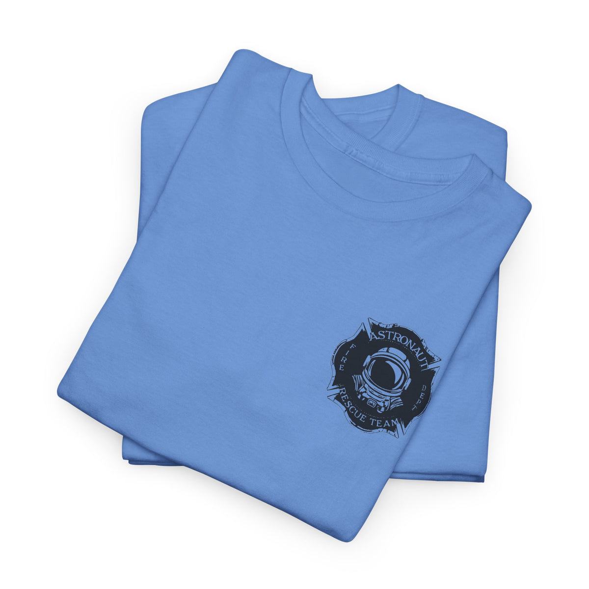 Astronaut Rescue Team 100% Cotton Tee, Durable Firefighter Work Tee, Space Center Fire Rescue Shirt, Rocket Launch First Responder Gift