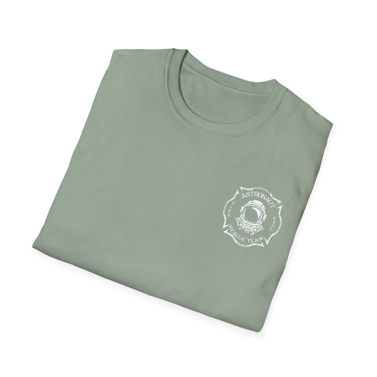 Astronaut Rescue Team Shirt, Soft Firefighter Space Tee, Maltese Cross Astronaut Helmet Graphic, Space Center Fire Rescue Gift