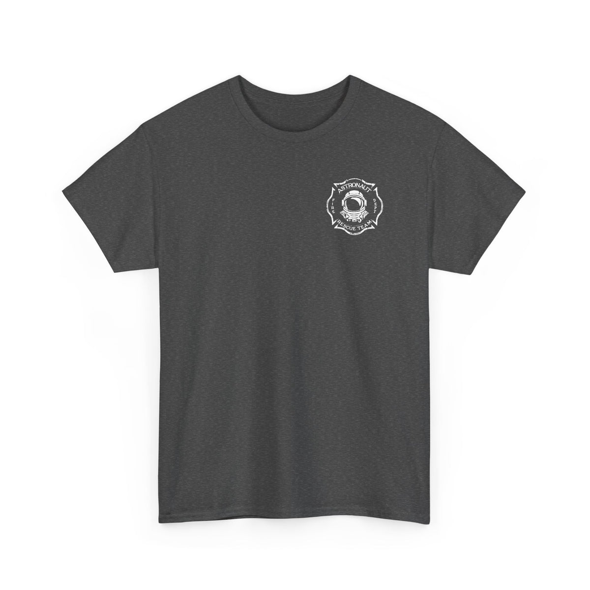 Astronaut Rescue Team 100% Cotton Tee, Durable Firefighter Work Tee, Space Center Fire Rescue Shirt, Rocket Launch First Responder Gift