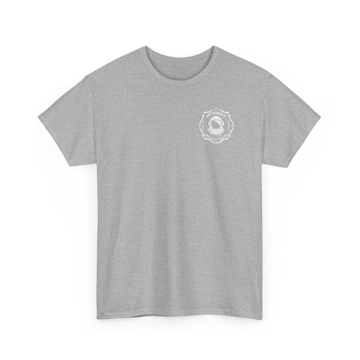 Astronaut Rescue Team 100% Cotton Tee, Durable Firefighter Work Tee, Space Center Fire Rescue Shirt, Rocket Launch First Responder Gift