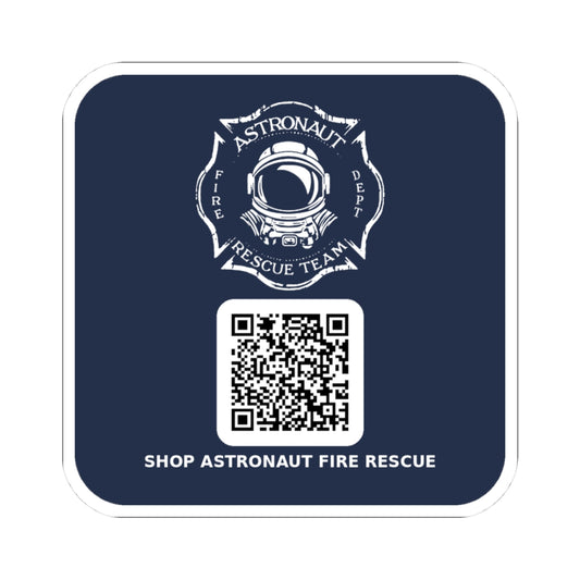 Astronaut Rescue Team QR Sticker 3x3