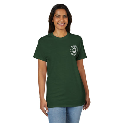 Astronaut Rescue Team Cotton-Poly DryBlend Tee, Firefighter Work Tee, Space Center Fire Rescue Shirt, Rocket Launch First Responder Gift