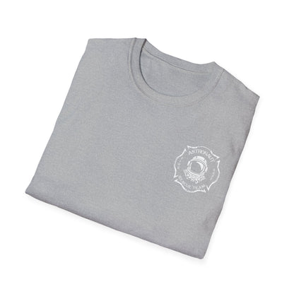 Astronaut Rescue Team Shirt, Soft Firefighter Space Tee, Maltese Cross Astronaut Helmet Graphic, Space Center Fire Rescue Gift