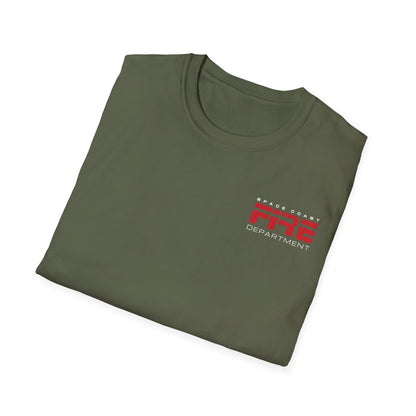 Space Center Fire Rescue T-Shirt, Firefighter Rocket Launch Tee, Fire Dept Maltese Cross Shirt, Space Lover & First Responder Gift
