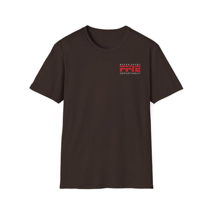 Space Center Fire Rescue T-Shirt, Firefighter Rocket Launch Tee, Fire Dept Maltese Cross Shirt, Space Lover & First Responder Gift