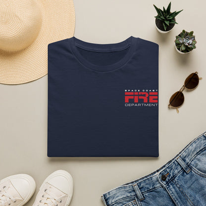 Space Center Fire Rescue T-Shirt, Firefighter Rocket Launch Tee, Fire Dept Maltese Cross Shirt, Space Lover & First Responder Gift