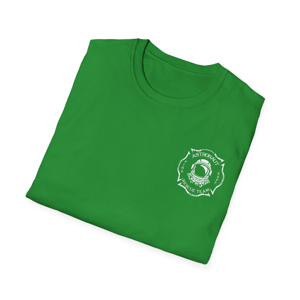 Astronaut Rescue Team Shirt, Soft Firefighter Space Tee, Maltese Cross Astronaut Helmet Graphic, Space Center Fire Rescue Gift