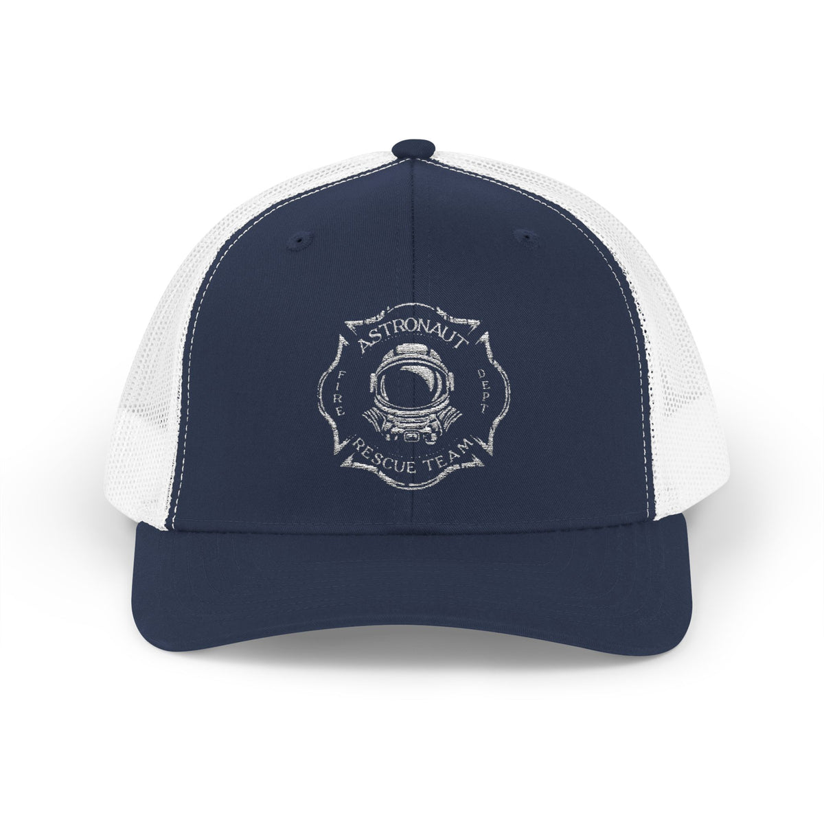 Vintage Astronaut Rescue Team Patch Hat, Retro Space Center Fire Rescue Trucker Cap, Est 1968 Firefighter & Space Gift