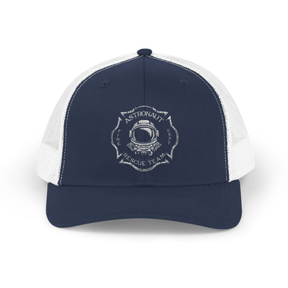 Vintage Astronaut Rescue Team Patch Hat, Retro Space Center Fire Rescue Trucker Cap, Est 1968 Firefighter & Space Gift