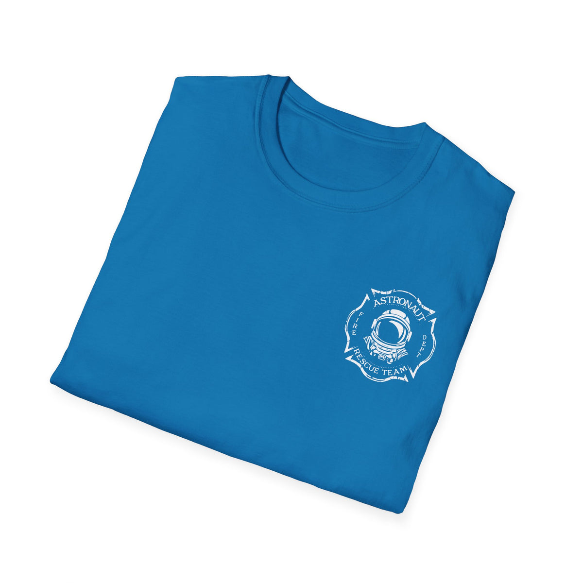 Astronaut Rescue Team Shirt, Soft Firefighter Space Tee, Maltese Cross Astronaut Helmet Graphic, Space Center Fire Rescue Gift