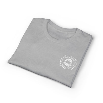 Astronaut Rescue Team Cotton-Poly DryBlend Tee, Firefighter Work Tee, Space Center Fire Rescue Shirt, Rocket Launch First Responder Gift