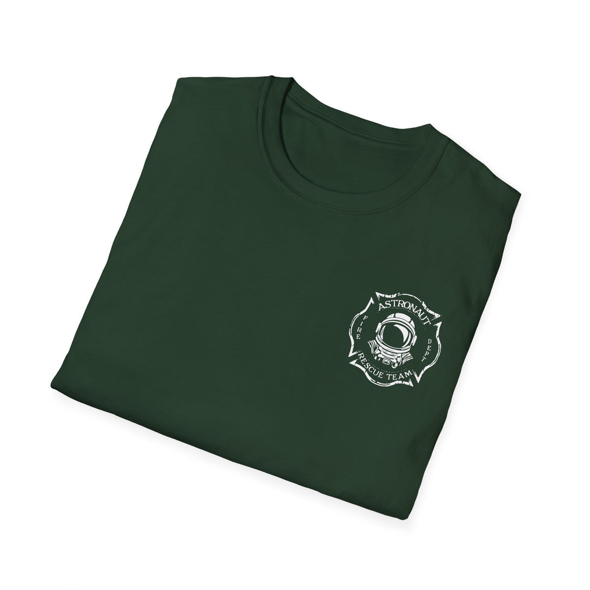 Astronaut Rescue Team Shirt, Soft Firefighter Space Tee, Maltese Cross Astronaut Helmet Graphic, Space Center Fire Rescue Gift