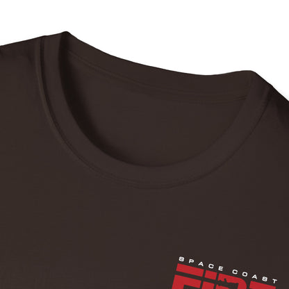 Space Center Fire Rescue T-Shirt, Firefighter Rocket Launch Tee, Fire Dept Maltese Cross Shirt, Space Lover & First Responder Gift