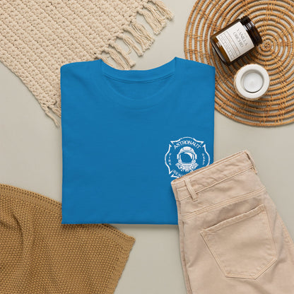 Astronaut Rescue Team 100% Cotton Tee, Durable Firefighter Work Tee, Space Center Fire Rescue Shirt, Rocket Launch First Responder Gift