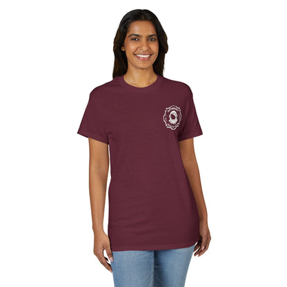Astronaut Rescue Team Cotton-Poly DryBlend Tee, Firefighter Work Tee, Space Center Fire Rescue Shirt, Rocket Launch First Responder Gift