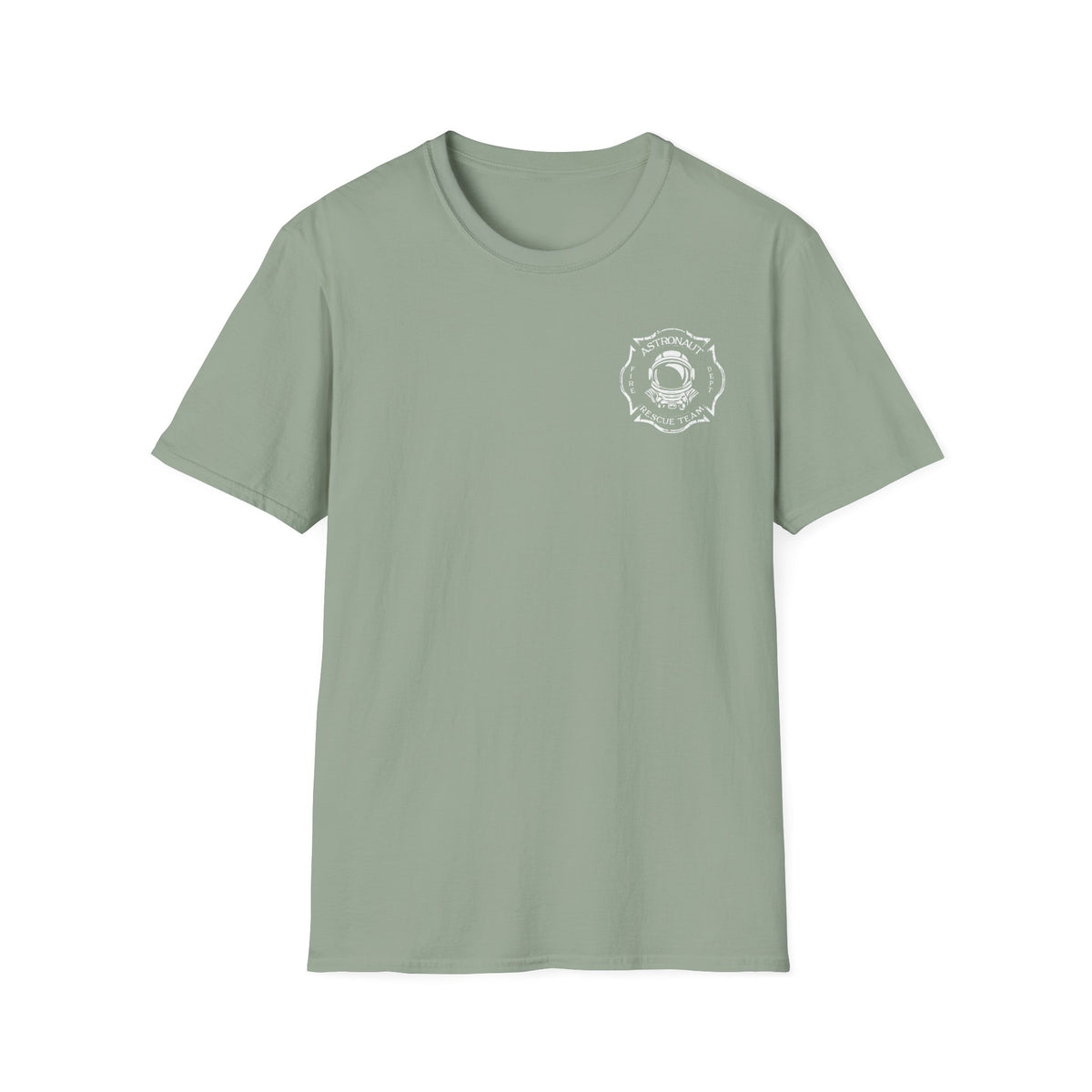 Astronaut Rescue Team Shirt, Soft Firefighter Space Tee, Maltese Cross Astronaut Helmet Graphic, Space Center Fire Rescue Gift