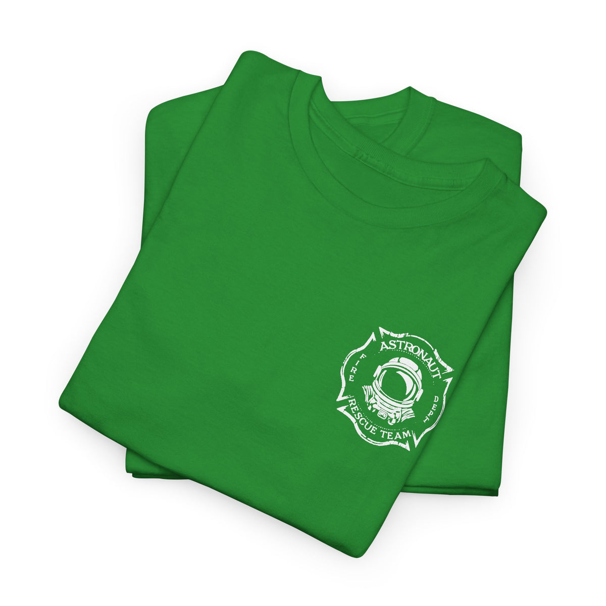 Astronaut Rescue Team 100% Cotton Tee, Durable Firefighter Work Tee, Space Center Fire Rescue Shirt, Rocket Launch First Responder Gift