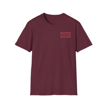Space Center Fire Rescue T-Shirt, Firefighter Rocket Launch Tee, Fire Dept Maltese Cross Shirt, Space Lover & First Responder Gift