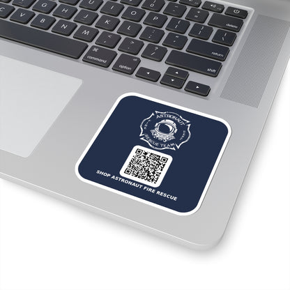 Astronaut Rescue Team QR Sticker 3x3