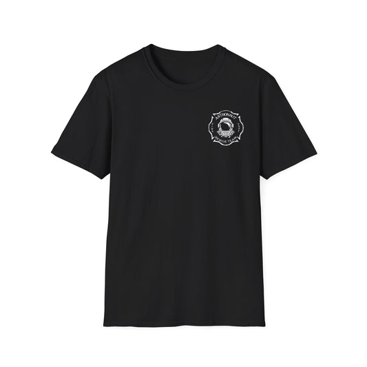 Astronaut Rescue Team Shirt, Soft Firefighter Space Tee, Maltese Cross Astronaut Helmet Graphic, Space Center Fire Rescue Gift